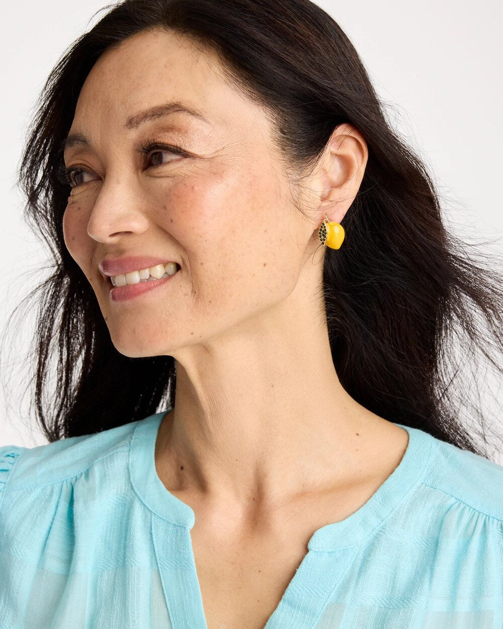 Chico's For Sale Yellow Luxurious Lemon Stud Earrings