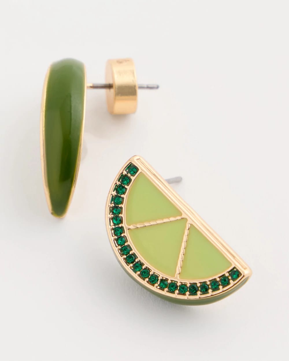 Chico's Online Green Luxurious Lime Stud Earrings