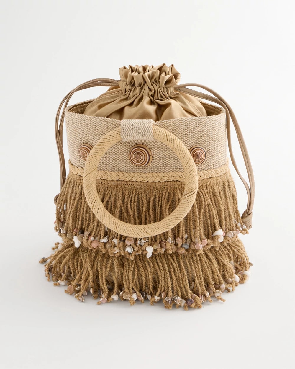 Chico's Sale Natural Chico's Originals Bamboo Bucket Bag