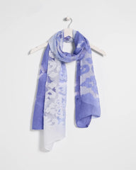 Chico's On Sale Blue Ombre Burnout Oblong Scarf