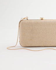 Chico's On Sale Natural Shell Embellished Clutch