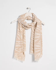 Chico's For Sale Neutral Neutral Zebra Jacquard Oblong Scarf