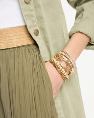 Chico's Sale White White Gold Slice Stretch Bracelet