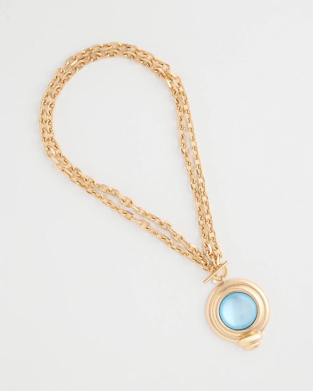 Chico's For Sale Aqua Twice As Nice Aqua Pendant Necklace