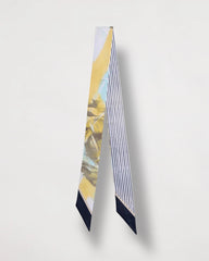 Chico's Discount Golden Haze Striped Skinny Scarf