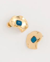 Chico's For Sale Blue Blue Resin Cab Oversized Stud Earrings