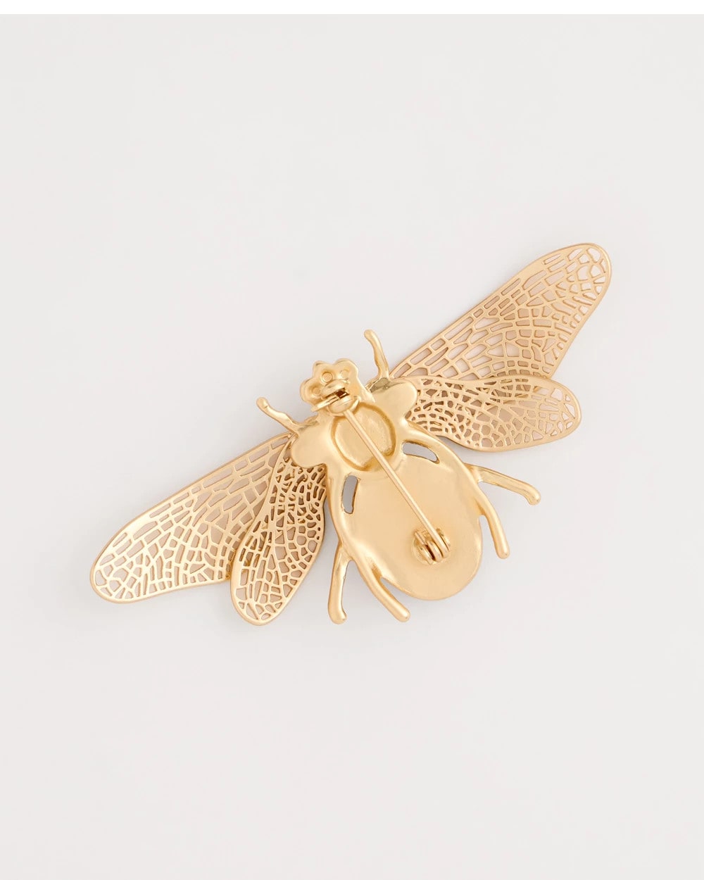 Chico's Online Blue Sodalite Stone Pearl Bee Brooch
