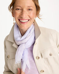 Chico's Sale Lavender Cashmere Blend Oblong Scarf