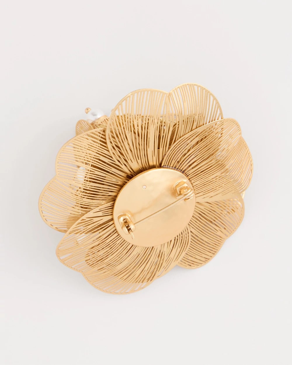 Chico's Outlet Gold Filigree Flower Brooch