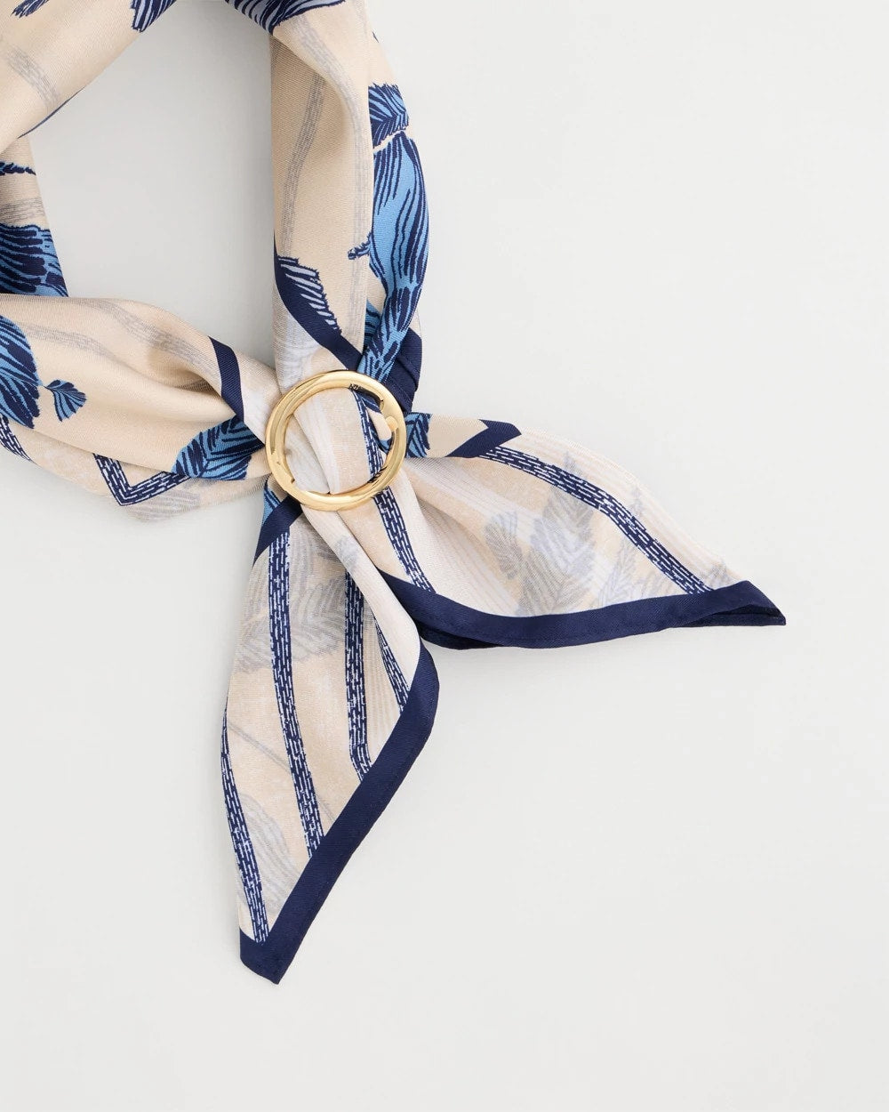 Chico's On Sale Gold Golden Round Scarf Ring
