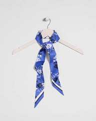 Chico's Online Amparo Blue Dutch Floral Polka-Dot Skinny Scarf