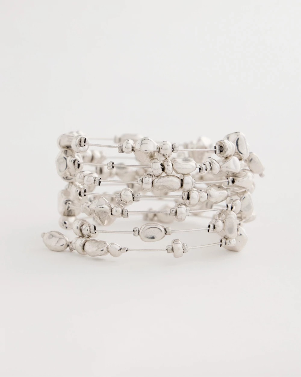 Chico's Sale Silver Silvertone Coil Bracelet
