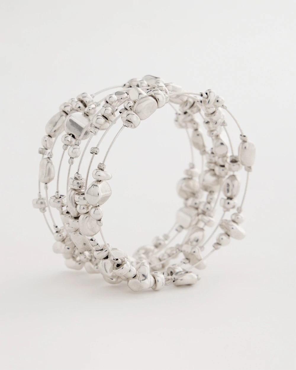 Chico's Sale Silver Silvertone Coil Bracelet