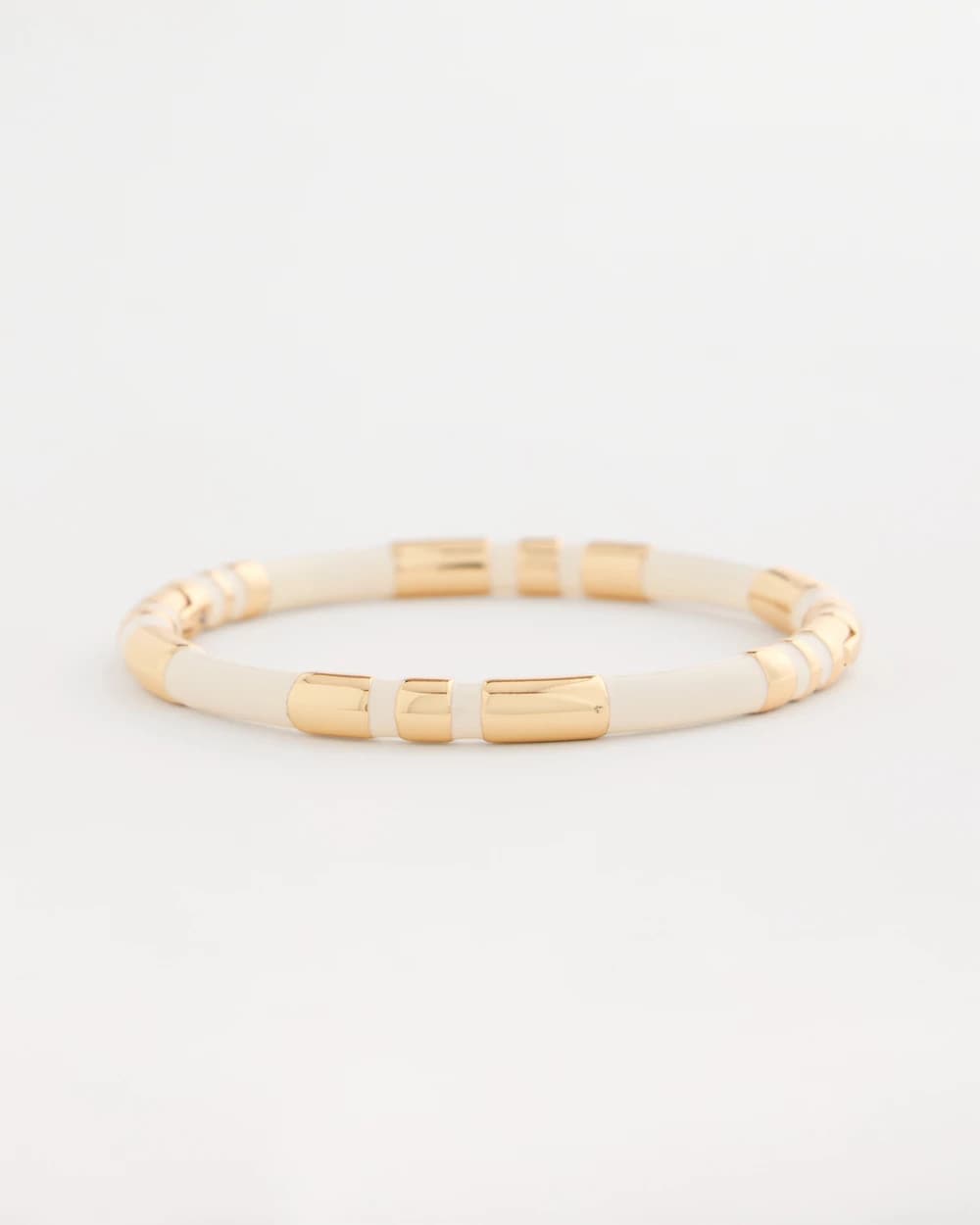 Chico's Discount White White Enamel Hinge Bangle
