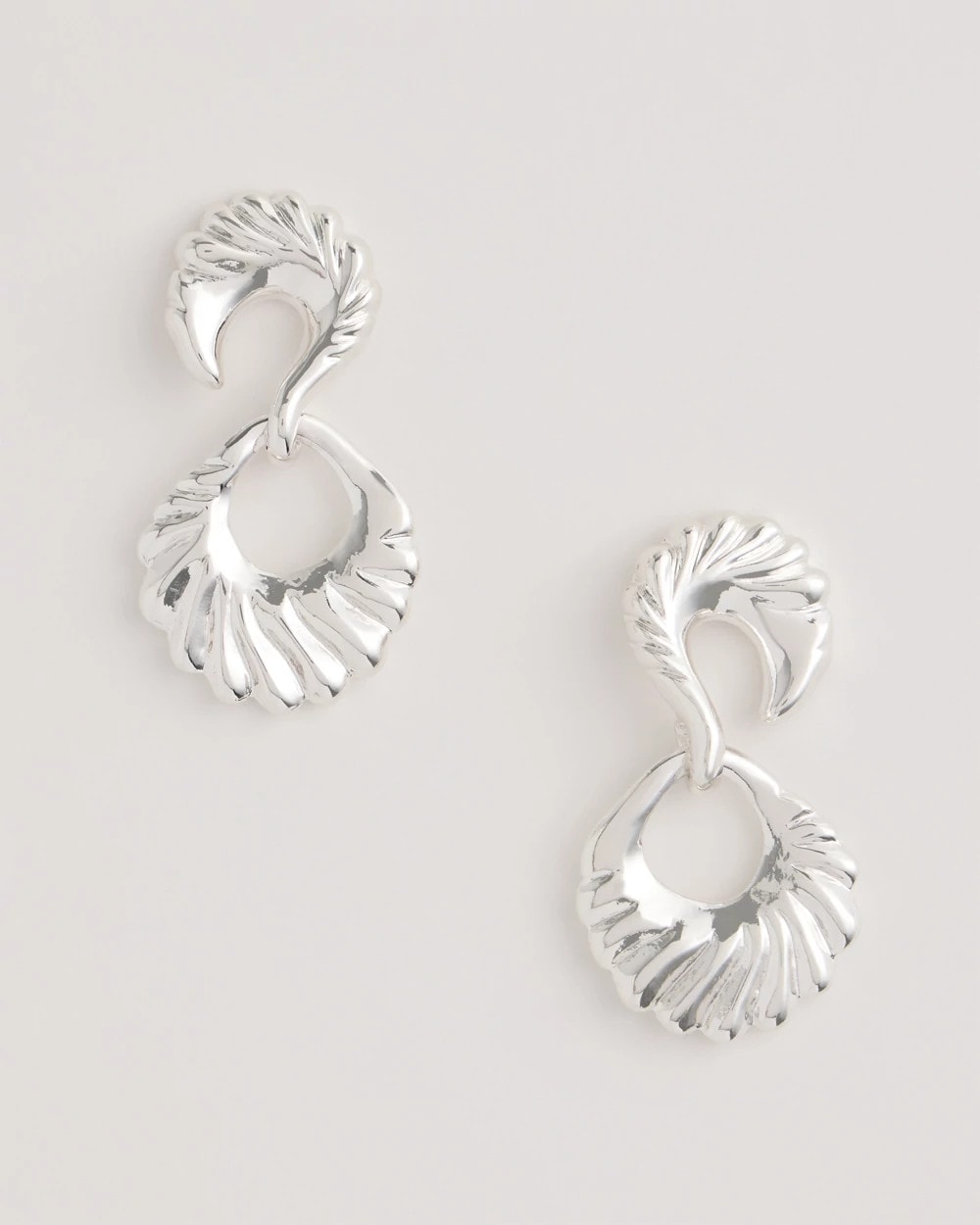 Chico's Sale Silver Silvertone Doorknocker Earrings
