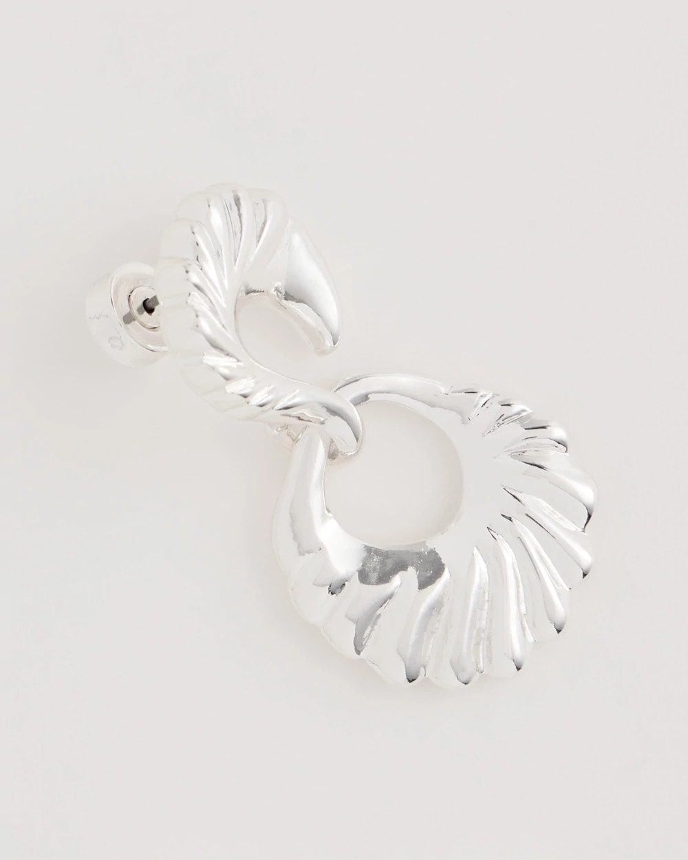 Chico's Sale Silver Silvertone Doorknocker Earrings