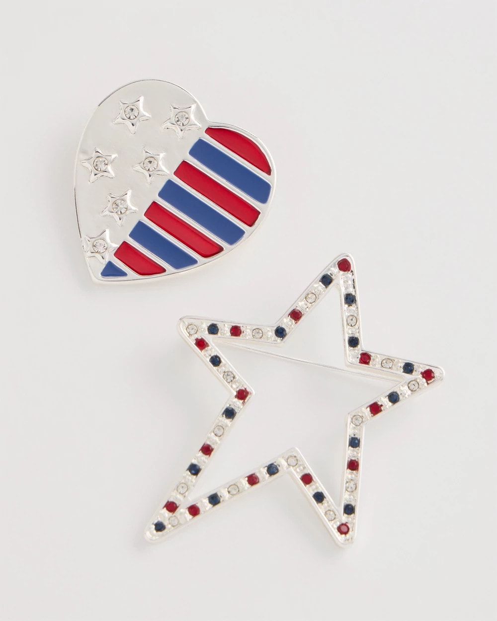 Chico's Outlet Multi Americana Brooch Set of Two