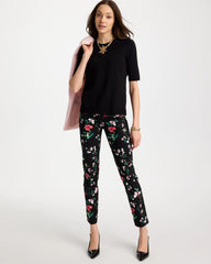 Chico's On Sale Black Ella Crewneck Pullover Sweater