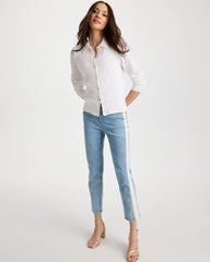 Chico's For Sale Alabaster Textured Button-Front Cardigan