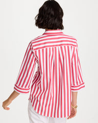 Chico's For Sale Hot Honeysuckle No Iron™ Striped Stretch Tunic