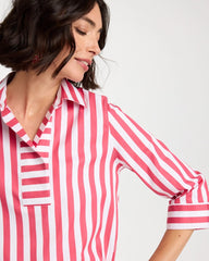 Chico's For Sale Hot Honeysuckle No Iron™ Striped Stretch Tunic