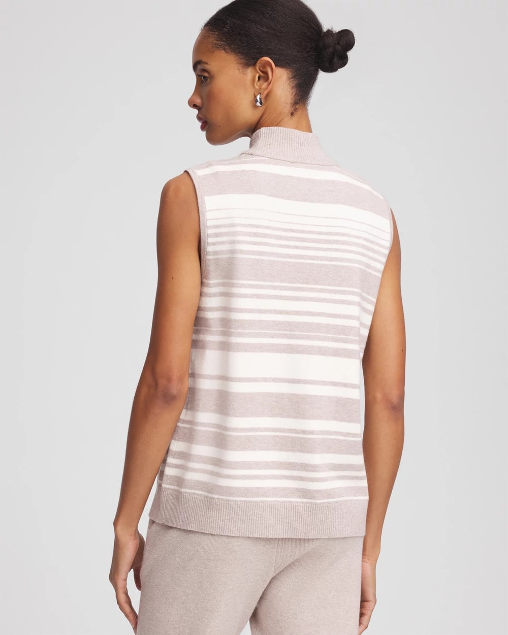 Chico's Discount Helium Faux Heather Zenergy® Luxe Cashmere-Blend Cap-sleeve Top