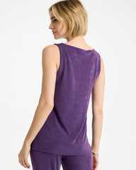 Chico's Discount Rich Amethyst Travelers™ Side-Slit Tank