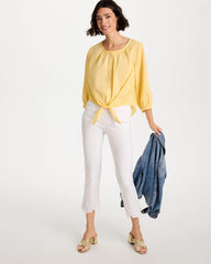 Chico's Discount Golden Haze Tie-Front Top