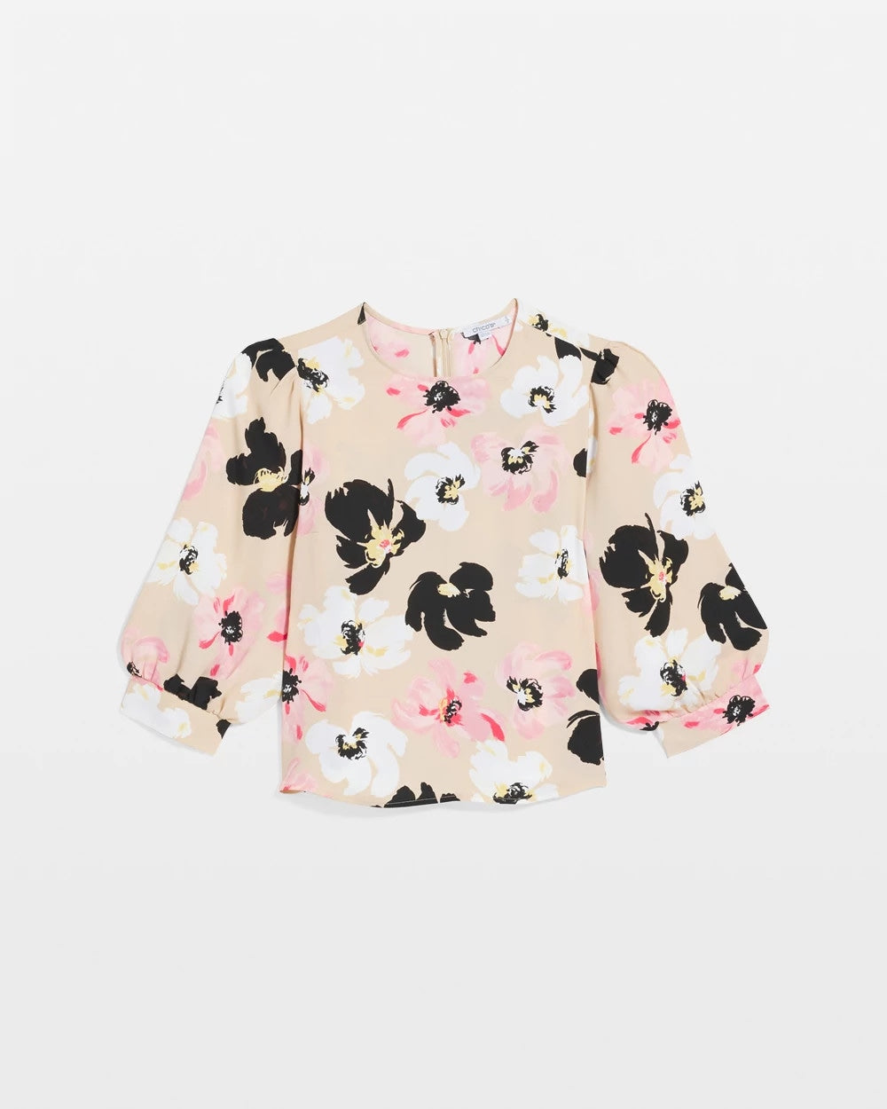 Chico's Discount Sweet Blossom Satin Blossom Burst Top
