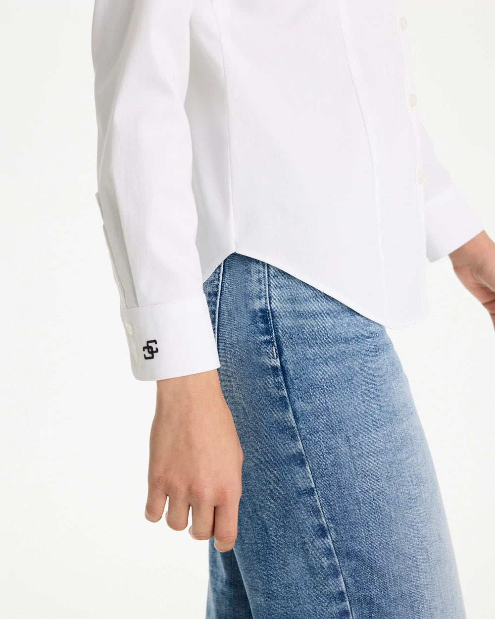 Chico's Outlet Optic White No-Iron™ Stretch Shirt