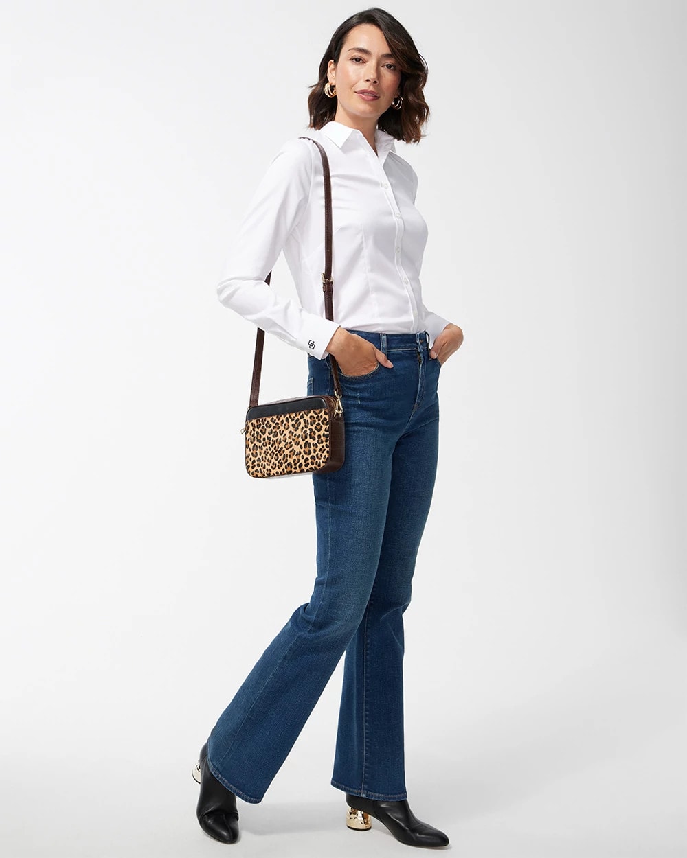 Chico's Outlet Optic White No-Iron™ Stretch Shirt