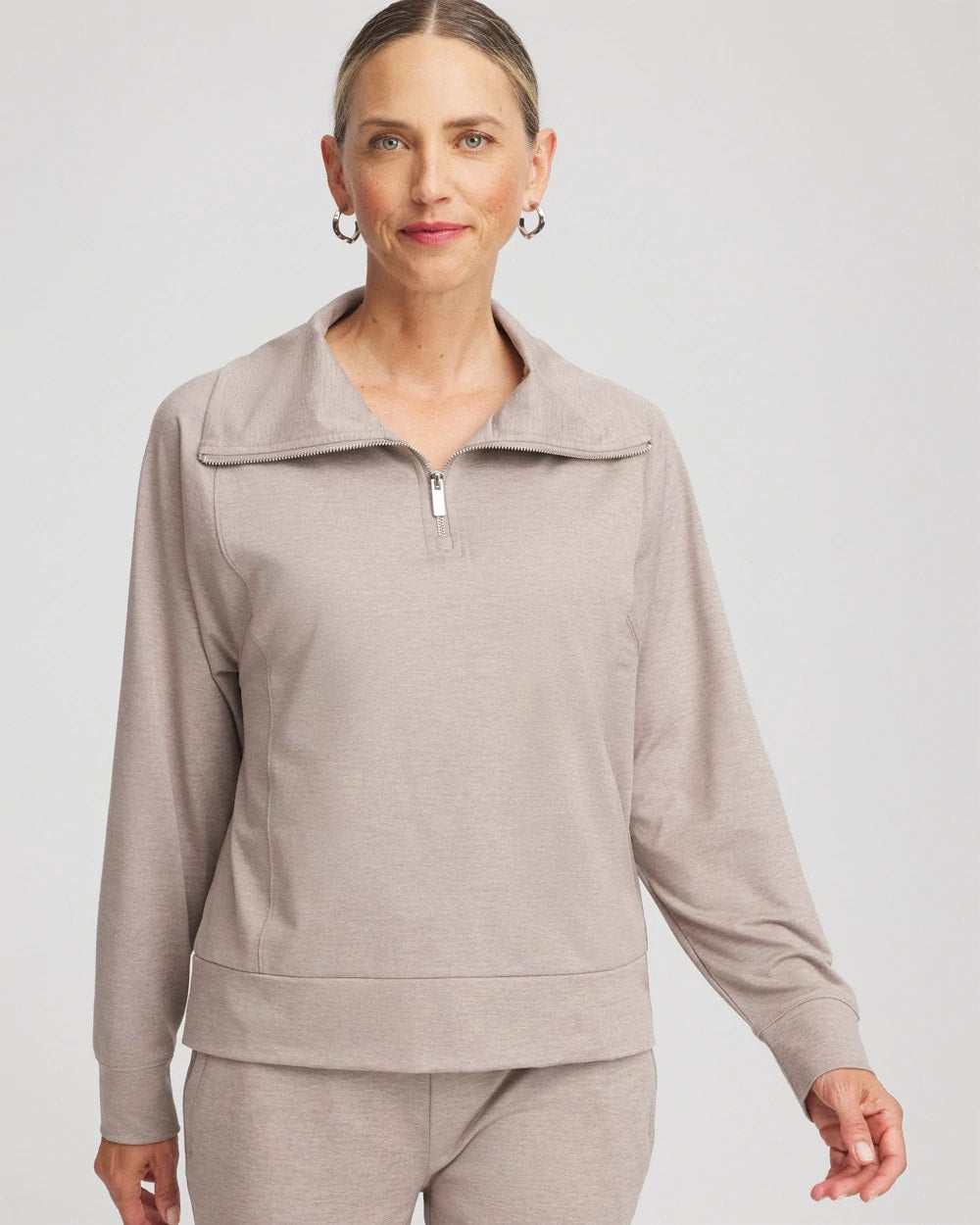 Chico's Discount Rocky Mountain Zenergy® Cloud Half-Zip Pullover Top