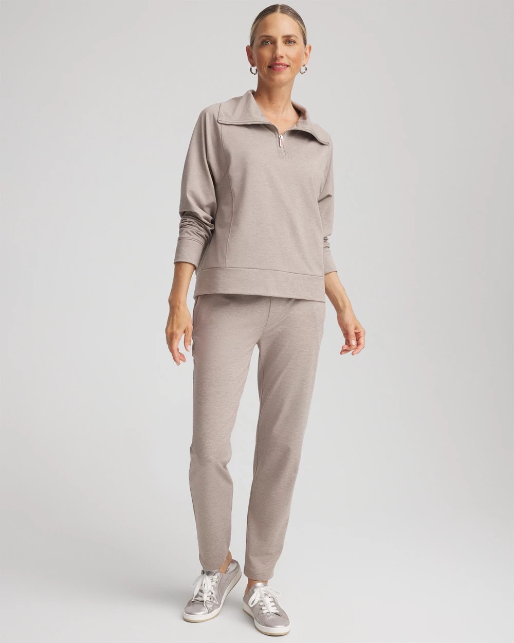 Chico's Discount Rocky Mountain Zenergy® Cloud Half-Zip Pullover Top