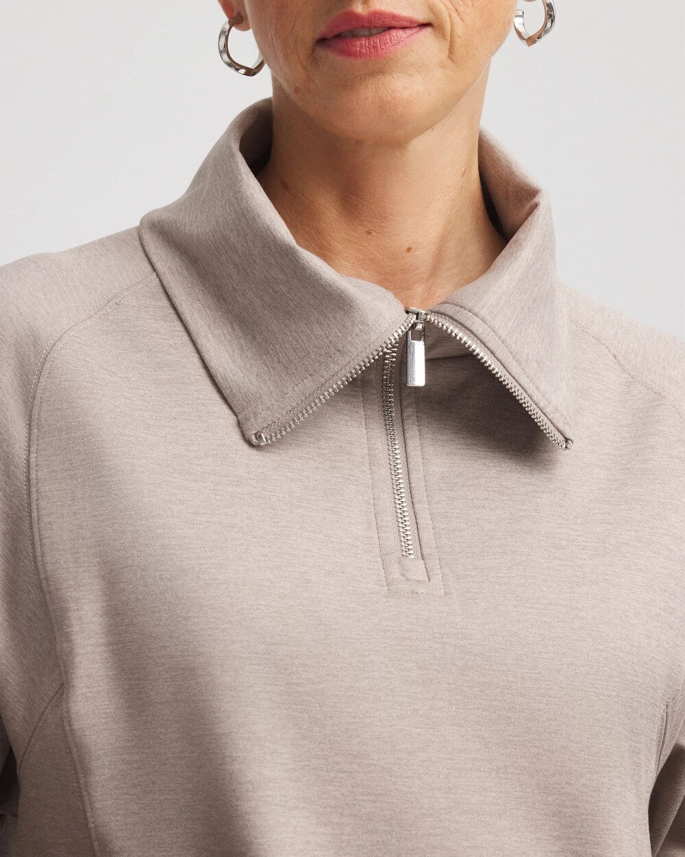 Chico's Discount Rocky Mountain Zenergy® Cloud Half-Zip Pullover Top