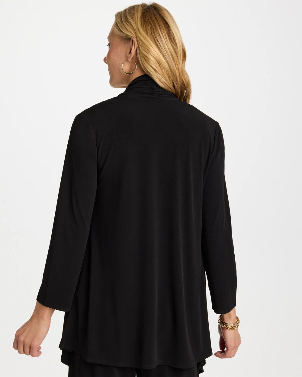 Chico's Discount Black Travelers™ Knit Drape Cardigan