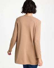 Chico's On Sale Cattail Brown Floral Embroidered Cardigan