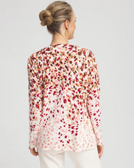 Chico's Sale Multi Ombré Printed V-Neck Cardigan