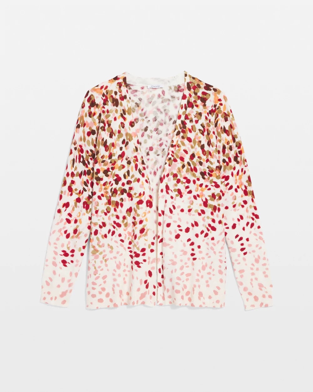 Chico's Sale Multi Ombré Printed V-Neck Cardigan