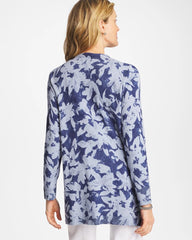 Chico's On Sale Blue Ella Floral Cardigan