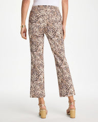 Chico's Sale Pale Sand Brigitte™ Animal Print Crop Flare Pants