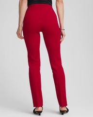 Chico's On Sale Carmine Red Juliet Slim Trim Detail Pants