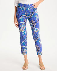 Chico's Online Amparo Blue Brigitte™ Slim Mae Paisley Crop Pant
