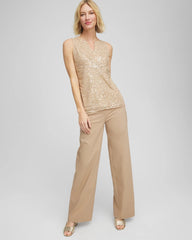 Chico's Discount Cattail Brown Brigitte™ Slim Wide-Leg Pants