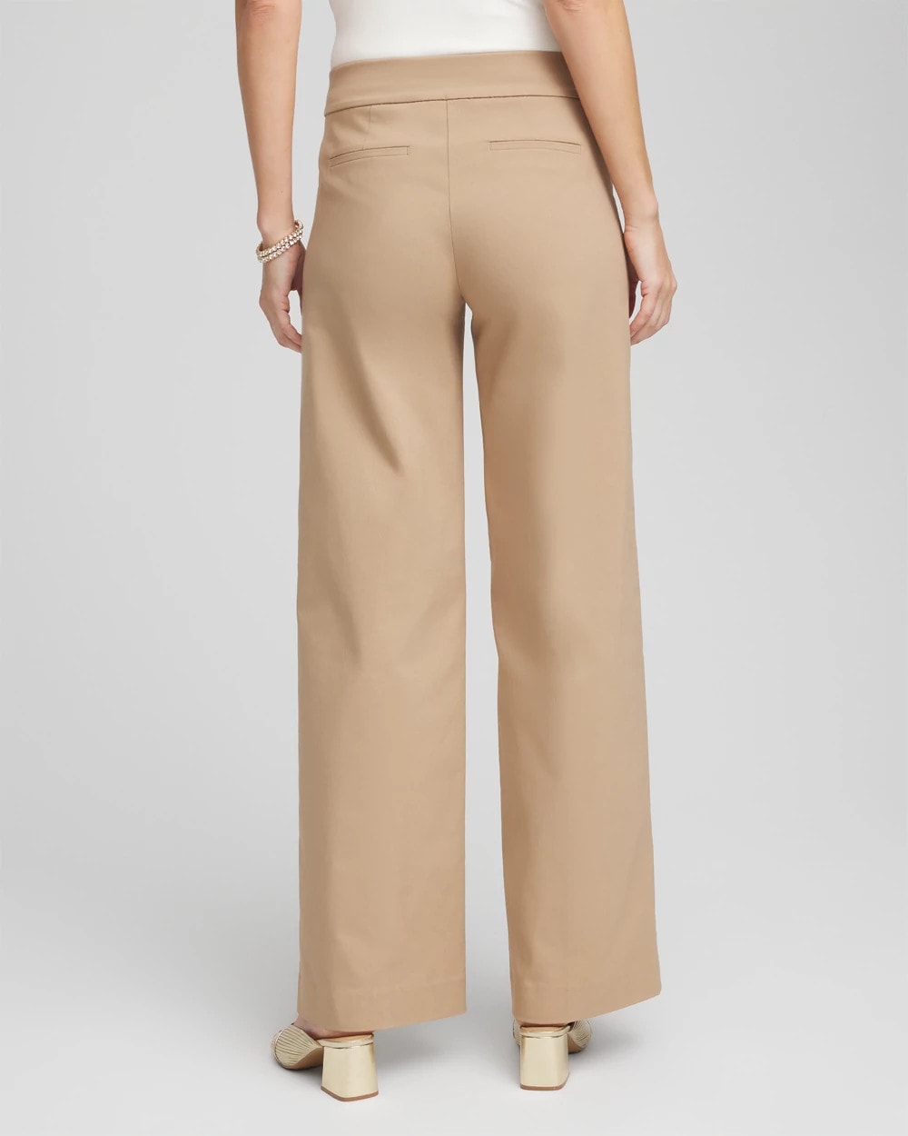Chico's Discount Cattail Brown Brigitte™ Slim Wide-Leg Pants