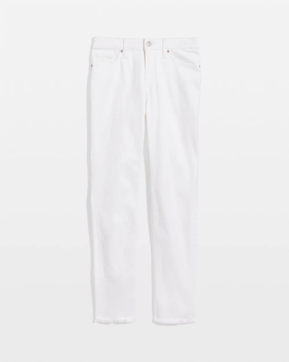 Chico's Online Alabaster No-Stain Girlfriend Frayed Ankle Jeans