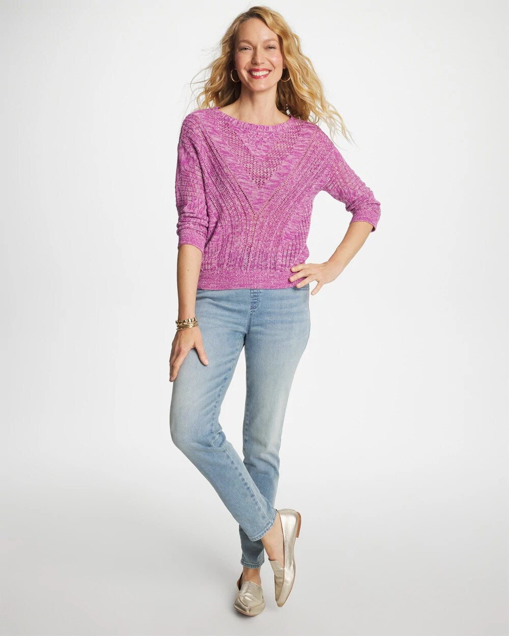 Chico's On Sale Printemps Indigo Pull-On Slim Ankle Jeggings