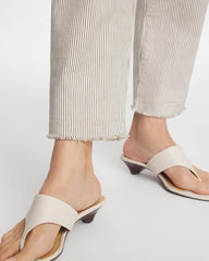 Chico's Discount Lichen Stripe Girlfriend Straight Ankle Jeans