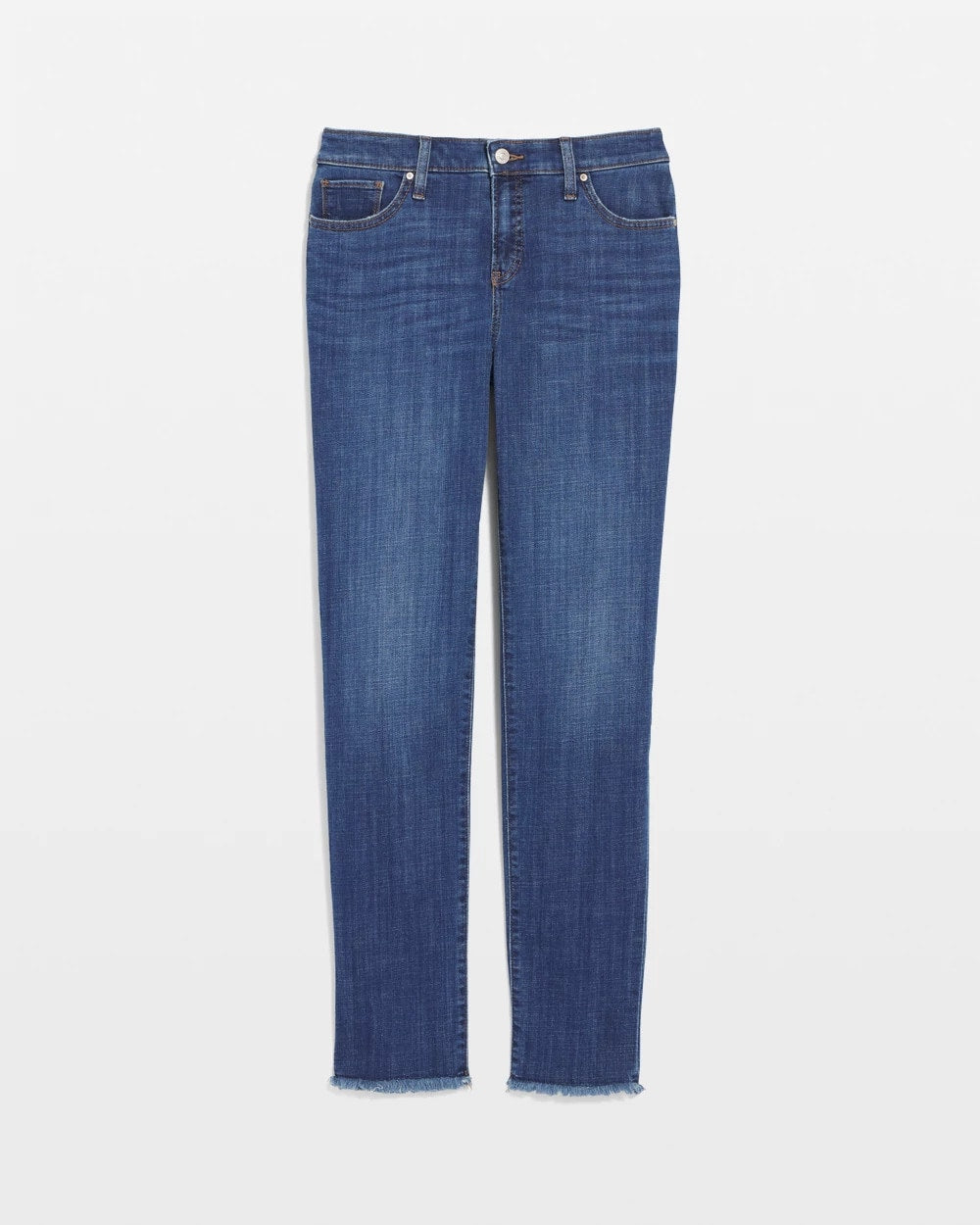 Chico's For Sale Kailua Indigo Girlfriend Slim Frayed Ankle Jeans