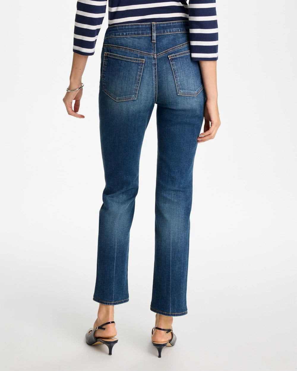 Chico's Sale Santorini Indigo Pull-On Straight Jeans