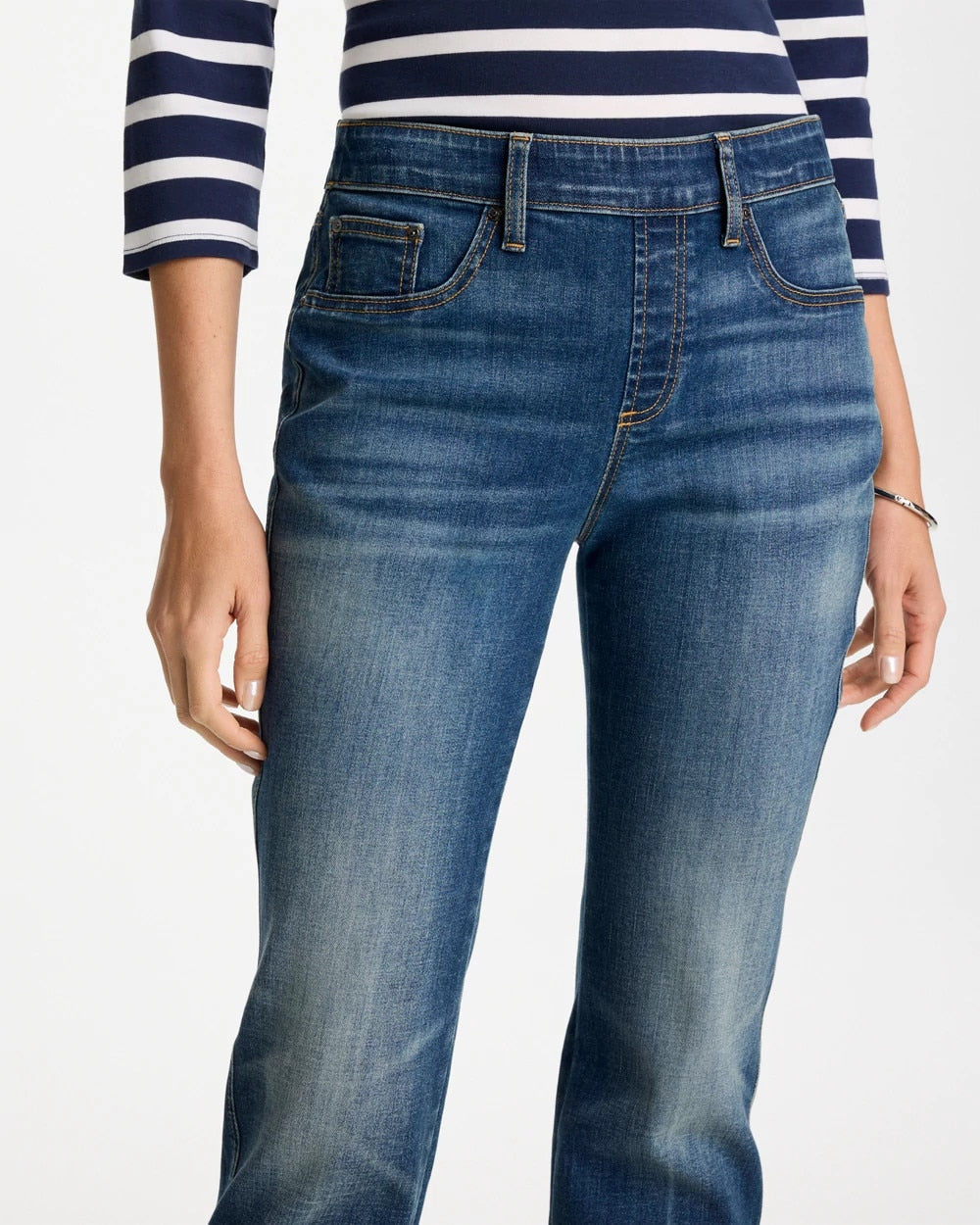 Chico's Sale Santorini Indigo Pull-On Straight Jeans